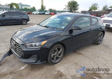 2019 Hyundai Veloster 2.0 z USA, uszkodzony, nr VIN KMHTG6AF1KU013510